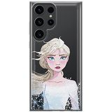 ERT GROUP mobiel telefoonhoesje voor Samsung S23 ULTRA origineel en officieel erkend Disney patroon Elsa 014
