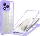 Techsuit Hoesje geschikt voor HONOR 400 Lite - ColorVerse 360 Case met Screenprotector - Paars
