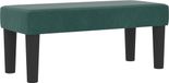 vidaXL Boxspringbed met kussen Donkergroen 200 x 80 cm Fluweel