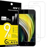 NEW'C 2 Stuks, Screen Protector voor iPhone SE 3/2 (2022/2020 model) 4,7 inch, Gehard Glass Schermbeschermer Film 0.33 mm ultra transparant, ultra resistent