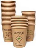 IEZZY disposables Beker IEZZY coffee-to-go 237ml karton 50stuks Bruin
