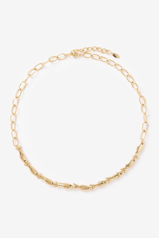 Sissy-Boy Gold plated ketting met vissen