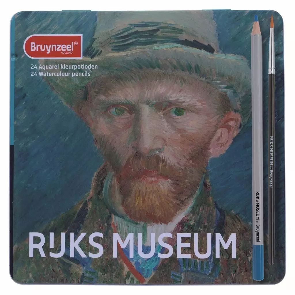 Bruynzeel Kleurpotlood aquarel van gogh 5701 blik à 24 stuks
