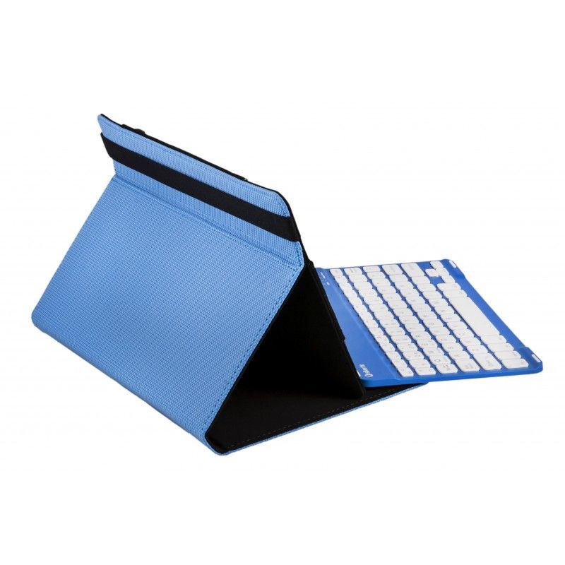 SilverHT 111914240199 - Draadloos Toetsenbord voor Tablets (9\"-10.1") - Zwart/Wit/Blauw