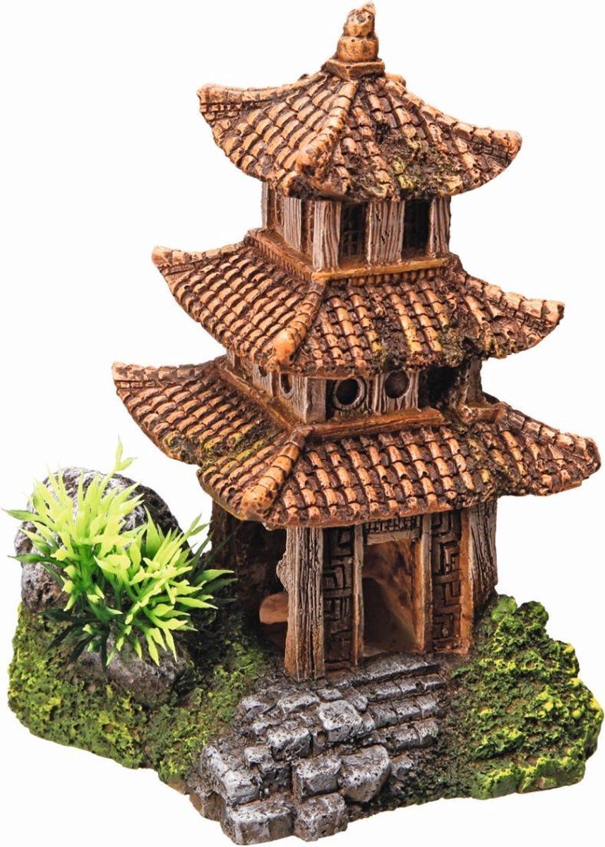 Nobby aqua deco asian tempel - 10 x 9 x 14,5 cm