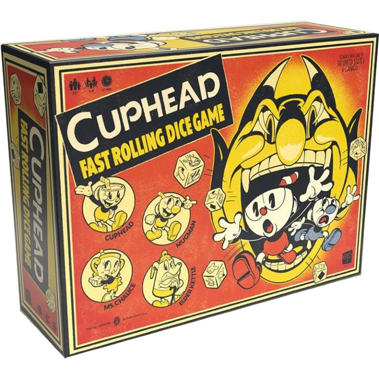 Usaopoly Cuphead - Fast Rolling Dice Game