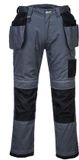 Portwest PW3 Werkbroek met holsterzakken T602 - Grijs/Zwart - 28