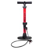 Hy-Pro Pomp voor fiets en ballen - met manometer, Presta & Schrader-ventielen, geschikt voor alle balsporten, voetbal, basketbal, rugbybal, fietspomp, vloerpomp, mountainbikepomp