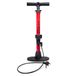 Hy-Pro Pomp voor fiets en ballen - met manometer, Presta & Schrader-ventielen, geschikt voor alle balsporten, voetbal, basketbal, rugbybal, fietspomp, vloerpomp, mountainbikepomp