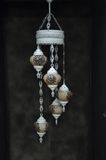 Halay Anatolia hanglamp - mozaïek bruin glas - 5 bollen - E-14 fitting