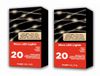 Merkloos Lumineo Draadverlichting - 2x - 20 LEDs - warm wit - 95 cm - zilverdraad - kerstverlichting