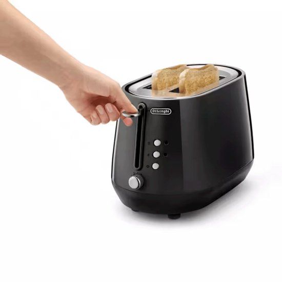 DeLonghi Eclettica CTY2103.BK Broodrooster, 900 W - Zwart