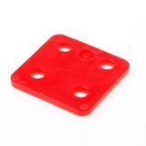 GB GEBR. BODEGRAVEN B.V. Drukplaten 5Mm 70X70mm Rood Kunststof - 48 stuks