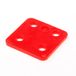 GB GEBR. BODEGRAVEN B.V. Drukplaten 5Mm 70X70mm Rood Kunststof - 48 stuks