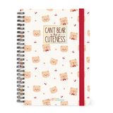 LEGAMI Agenda 2027 - Week op 2 pagina's - Verticaal - A5 - Spiraalbinding - Beige Bruin