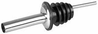FMprofessional conisch INOX/PE 4 schenktuit, roestvrij staal, zwart, 50 x 50 x 20 cm, 4 stuks