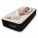 FLOAT Eenpersoons luchtbed met ingebouwde elektrische pomp - 190x97x38 cm - Zwart