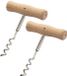Westmark 2 kurkentrekkers, spiraal met kern, lengte: 10,4 cm, hout/staal, Woody, lichtbruin/zilver, 101222E3
