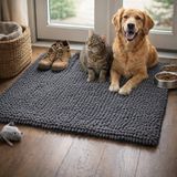 Dirt Devil Tapis de porte intérieur 50 x 80 cm - Gris