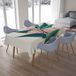 Bonamaison Tafelkleed, Anti-Mold, Sneldrogend, Waterdicht, 100% Polyester Tafellaken, 140cm x 200cm - Ontworpen en Vervaardigd in Turkije