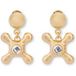 Moschino Faucet Details Drop Earrings Gold
