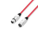Adam Hall Cables 3 STAR MMF 0050 RED Microfoonkabel XLR vrouwelijk naar XLR mannelijk 0,5 m rood
