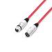 Adam Hall Cables 3 STAR MMF 0050 RED Microfoonkabel XLR vrouwelijk naar XLR mannelijk 0,5 m rood