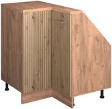 Vicco R-Line Hoekkeukenkast voor schuine wand – 75.6 cm met 1 deur Artisanaal eiken