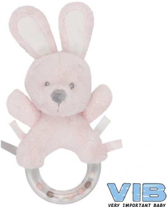 VIB Pluche Konijn Rammelaar Very Important Rabbit Roze