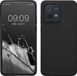 kwmobile telefoonhoesje geschikt voor Motorola Moto G84 5G - Hoesje met siliconen coating - Smartphone case in zwart