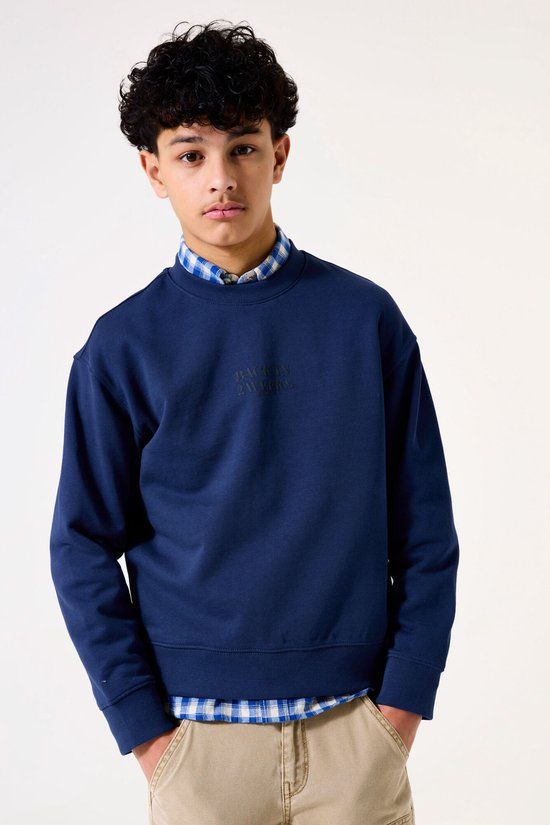 GARCIA Jongens Print Sweater Blauw Lange mouw