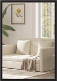 Homcom Wandspiegel-MDF, glas-50L x 2B x 70H cm-Zwart