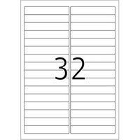 HERMA Special - Papier - mat - verwijderbare zelf-klevende laag - wit - 96 x 16.9 mm 800 etiket(ten) (25 vel(len) x 32 etiketten