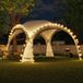 Swing & Harmonie XXL Event Shelter Dome Partytent 4.6 x 4.6m met Solar LED verlichting Antraciet grijs