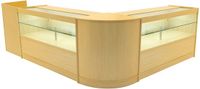 MonsterShop Phoenix led winkel toonbank set - esdoorn - cm60, tb60 & 2xc1500 - led
