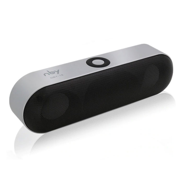 NBY NBY-18 Mini Draadloze Soundbar Luidspreker Wireless Speaker Box Bluetooth 3 0 Zilver