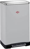 WESCO Big Double Boy Afvalscheider | 36 Liter | Duo Pedaalemmer (2x18 Liter) | Metaal - Cool grey matt | Prullenbak