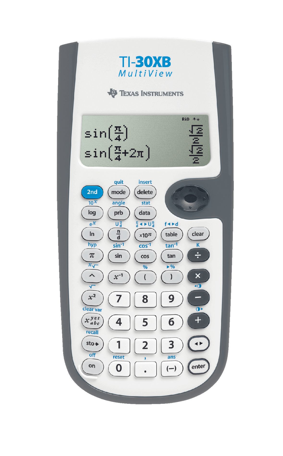 Texas Instruments TI-30XB MultiView Scientific Calculator - Grey/White
