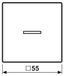JUNG drukknop, 1-voudig, JUNG HOME BT, type A 17101, kleur: wit (WW)