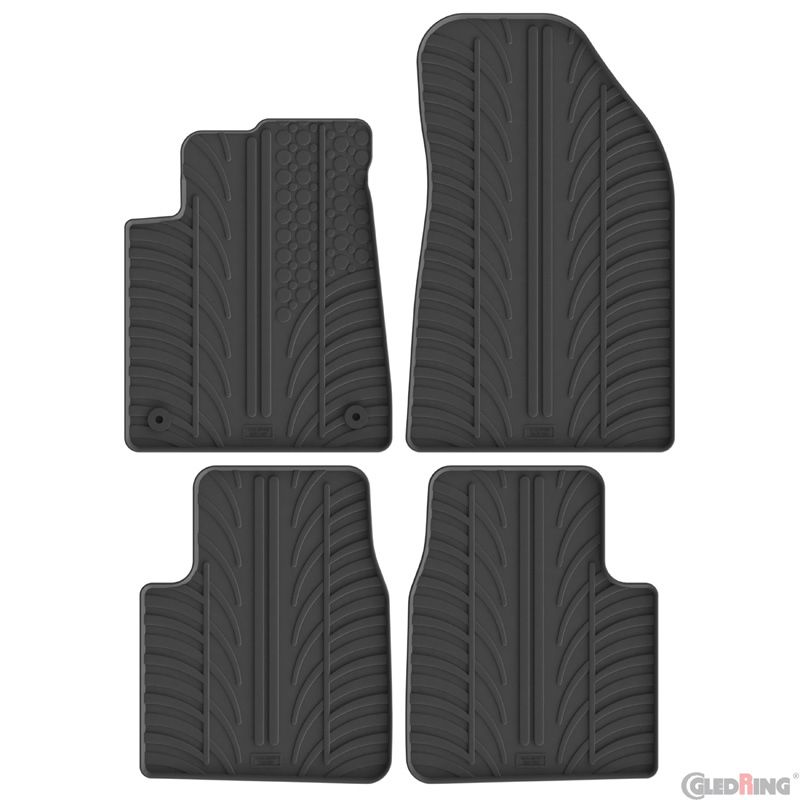 Gledring Rubbermatten passend voor Citroen C3 Aircross II 2024- (T profiel 4-delig + montageclips)