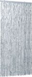 vidaXL Vliegengordijn 100x220 cm Chenille Wit en Grijs