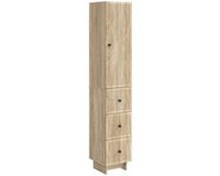 vidaXL - Bank loungeset - Bewerkt hout - Sonoma eiken