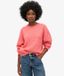 Superdry Damen Angerauter Pullover mit Rundhalsausschnitt Pink - Größe: 40