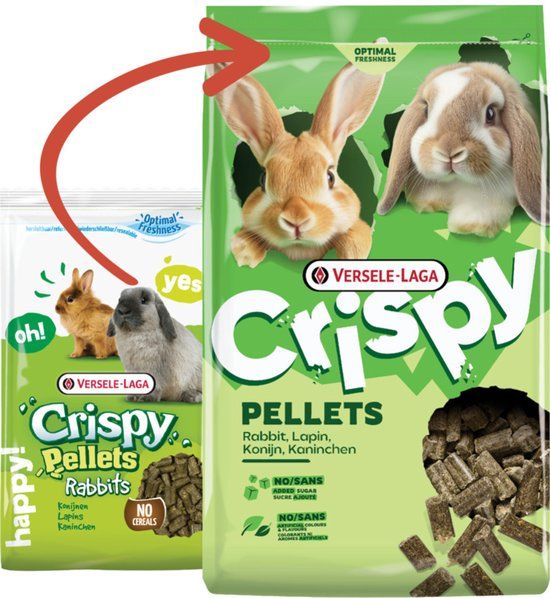 CrispyVersele-Laga Versele-Laga Crispy Vezelrijke pellets voor konijnen 2 kg