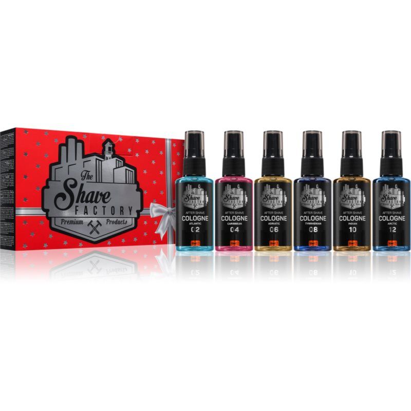The Shave Factory Luxe aftershave cadeauset - elegante geurverzorgingsopties - exclusieve set met 6 heerlijke aftershave eau de cologne 50 ml (set 2)