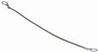 RS PRO Gevlochten kabel koper vertind 2,26 mm 0,2 m enkele ader 16 x 8 x 0,15 mm 7830 Ω/km M8