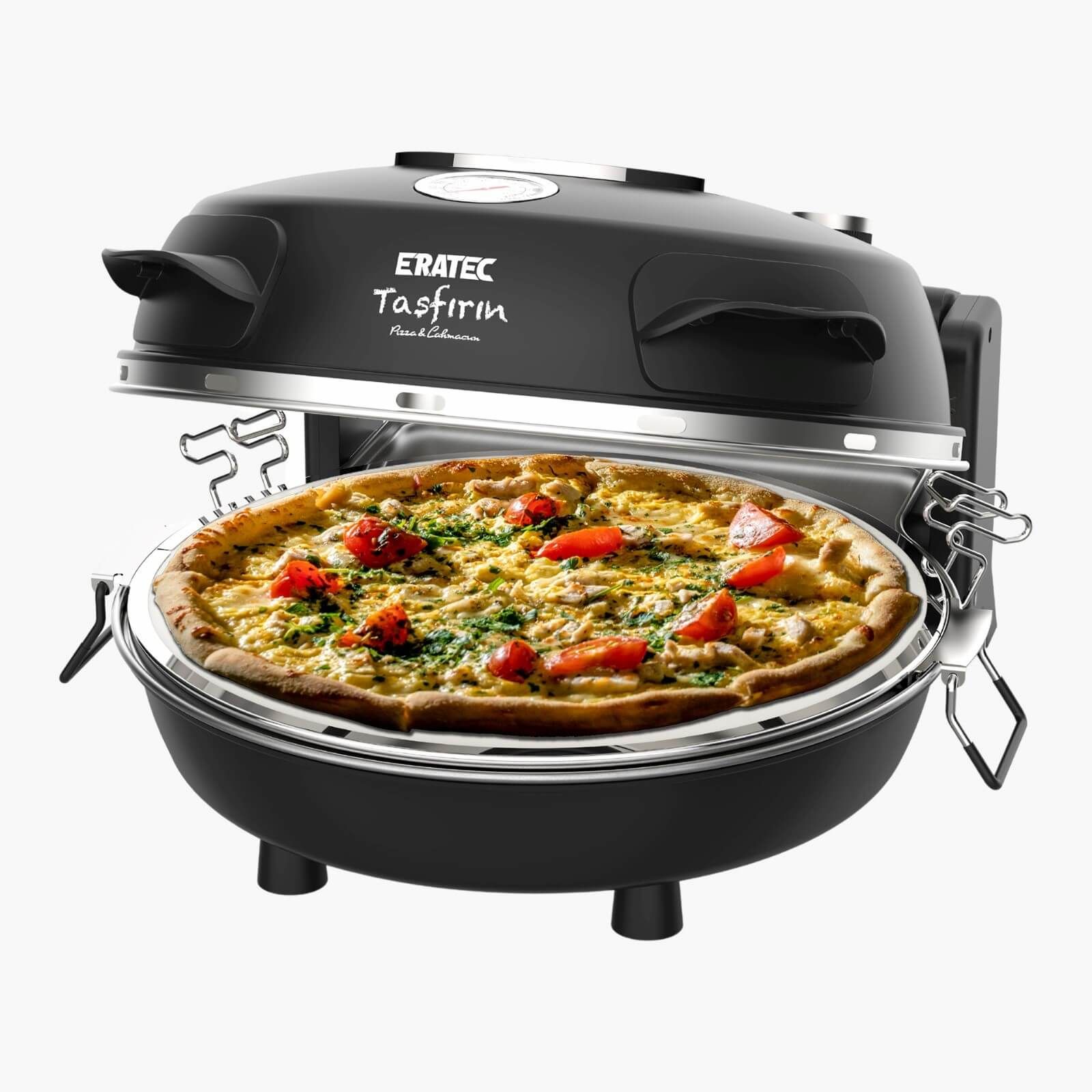 Eratec PM-27 Pizza Oven - Black - 400°C - 1 Pizza