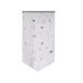 Joyswahl Voile triangulaire à motif papillon gaufré argenté, Panneau unique, L40×H90cm, Argent