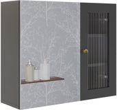 Vicco Malte Badkamerspiegelkast – 60 x 50 cm Grijs
