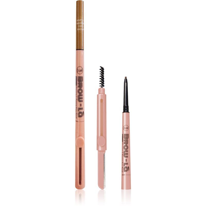 J.Cat Beauty 3-in-1 Mapping and Shaping Brow Pencil Medium Cool Brown